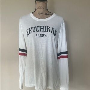 Ketchikan Alaska Women's White Long Sleeve Tee